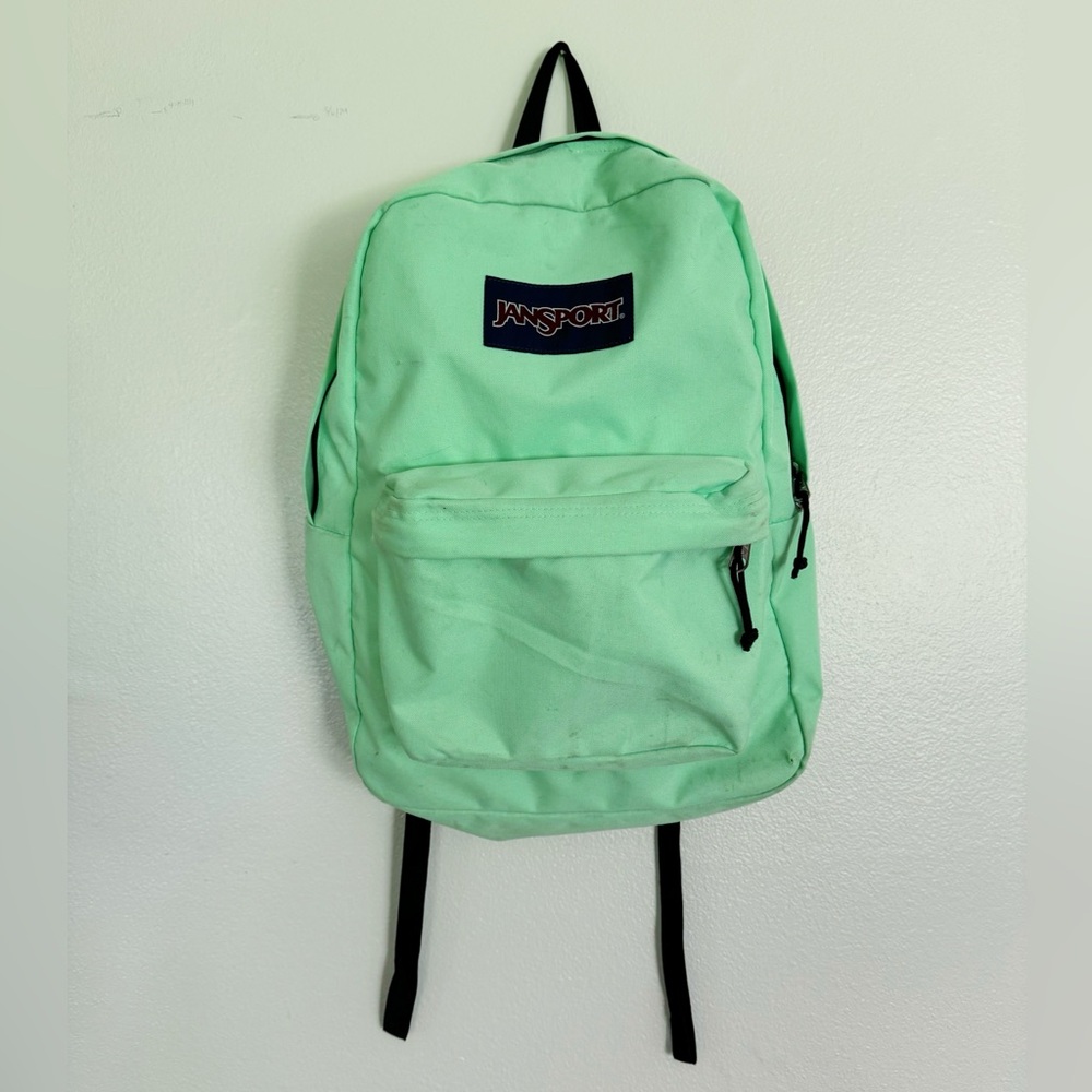 JanSport SuperBreak One Backpack - Lightweight School Bookbag, Mint Chip